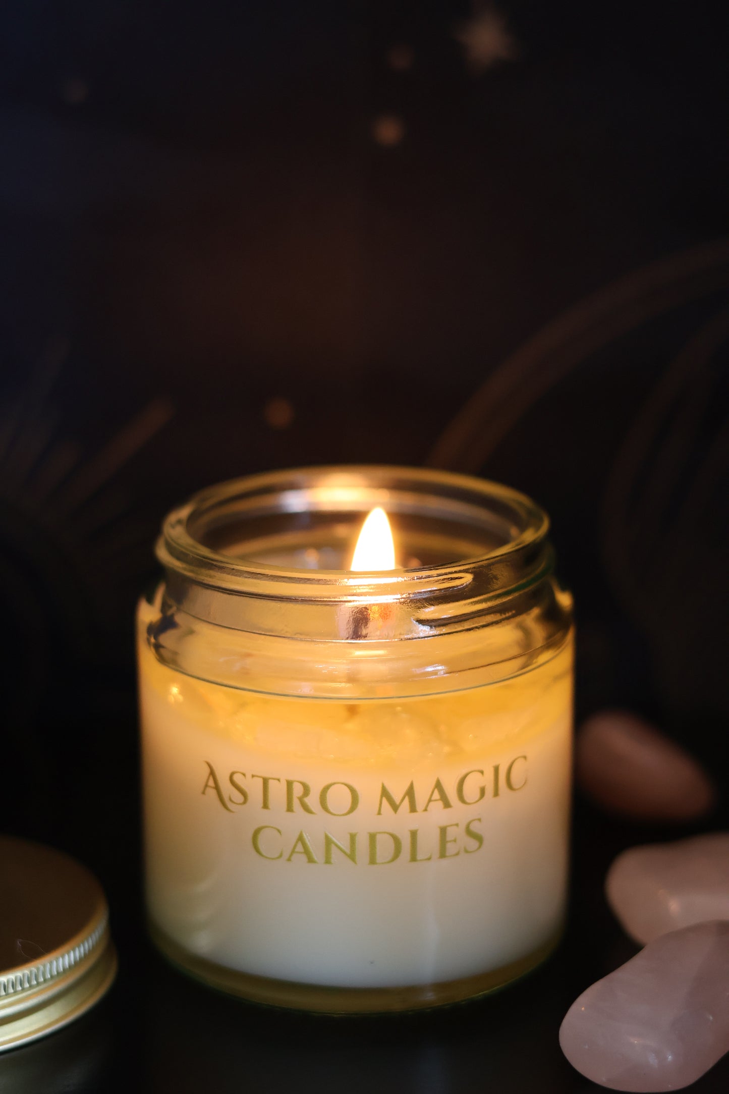 🎁 GIFT - When you reach 70£ 🎁/ Astro Mini Ritual Candle — Crystal Infused