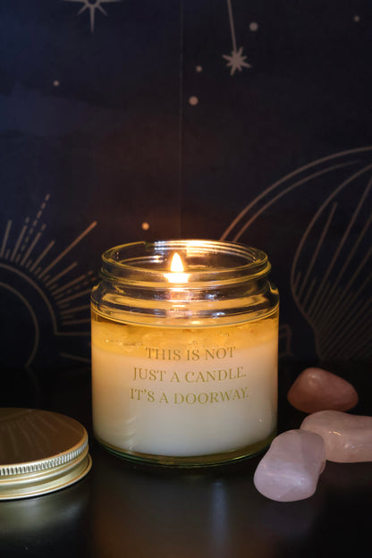 🎁 GIFT - When you reach 70£ 🎁/ Astro Mini Ritual Candle — Crystal Infused