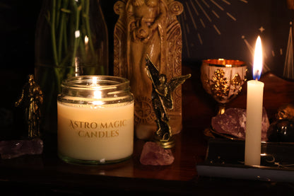 🎁 GIFT - When you reach 70£ 🎁/ Astro Mini Ritual Candle — Crystal Infused